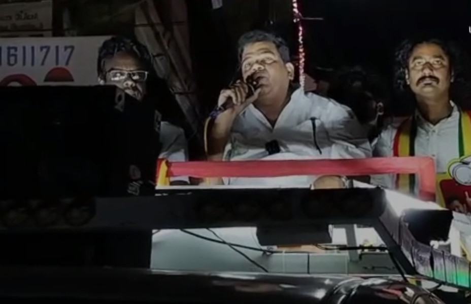 கம்பம் தேர்தல் களத்தில்...! பிரபல நடிகர்....! திமுக ஒரு தீய சக்தி...! அனல் பறக்கும் பிரச்சாரம்...!