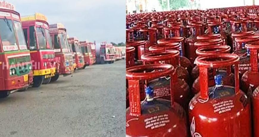 தமிழகத்தில் கேஸ் தட்டுப்பாடு ஏற்படும் அபாயம்..! வேலைநிறுத்தம்...!