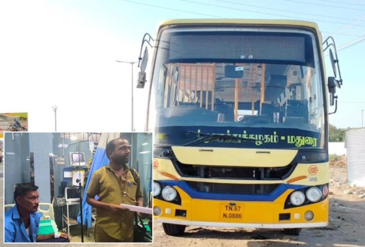 38 பயணிகள் உயிரைக் காப்பாற்றிய ஓட்டுநர்...! குவியும் பாராட்டுக்கள்...!