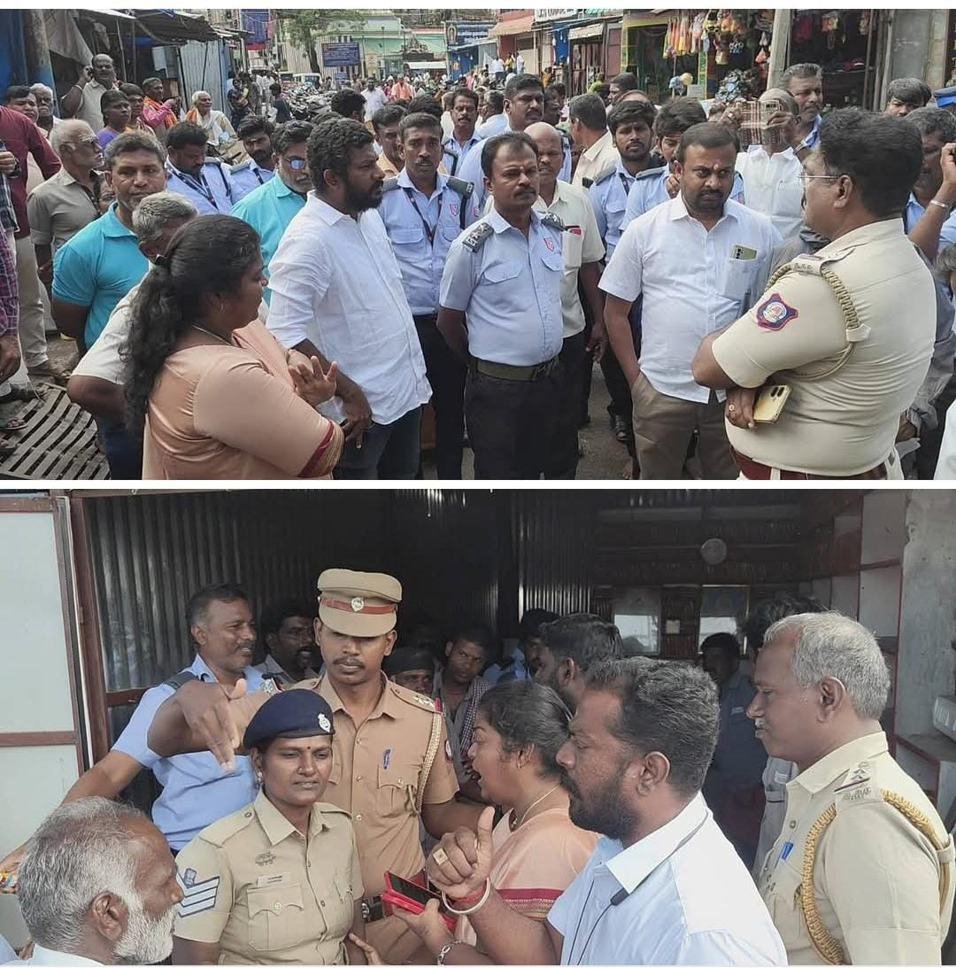 பழநியில் 14 கடைகள் இடிப்பு...! கடைக்காரர்கள் அதிகாரிகளுடன் வாக்குவாதம்..!