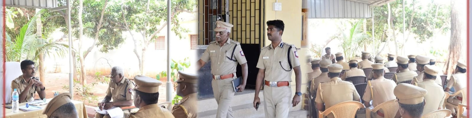 தேனி மாவட்டத்தில் திண்டுக்கல் சரக டிஐஜி  ஆய்வு! 