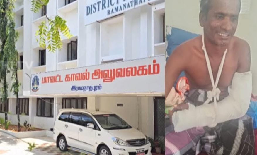 மாற்றுத்திறனாளி மீது போதை காவலர் தாக்குதல்...! பணியிடை நீக்கம், வழக்குப்பதிவு..!