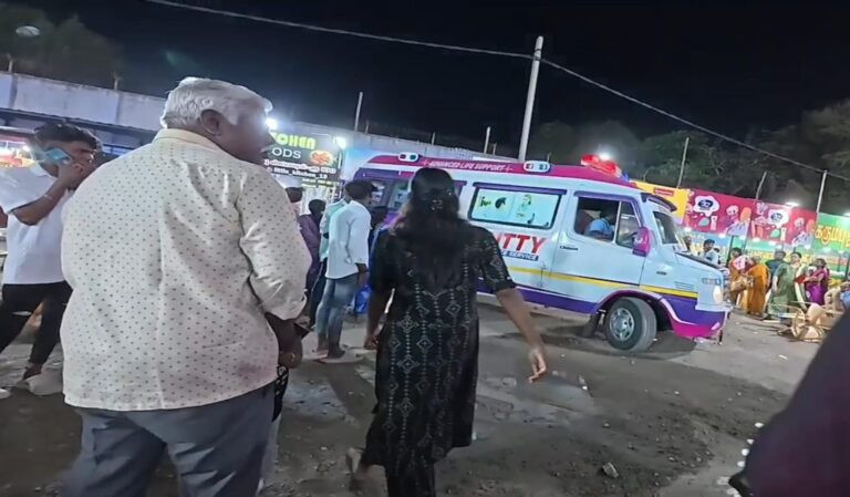 மக்களே உஷார்...! ராட்டினத்தில் இருந்து விழுந்த இளம்பெண்...! 