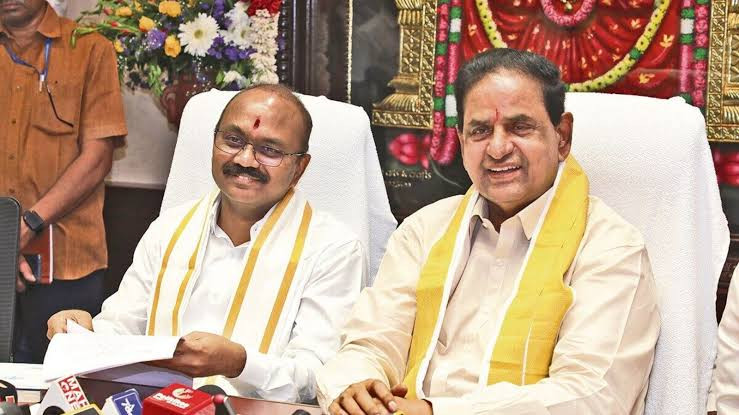 திருப்பதியில் தேவஸ்தான தலைவர் பி.ஆர்.நாயுடு திடீர் ஆய்வு....! 