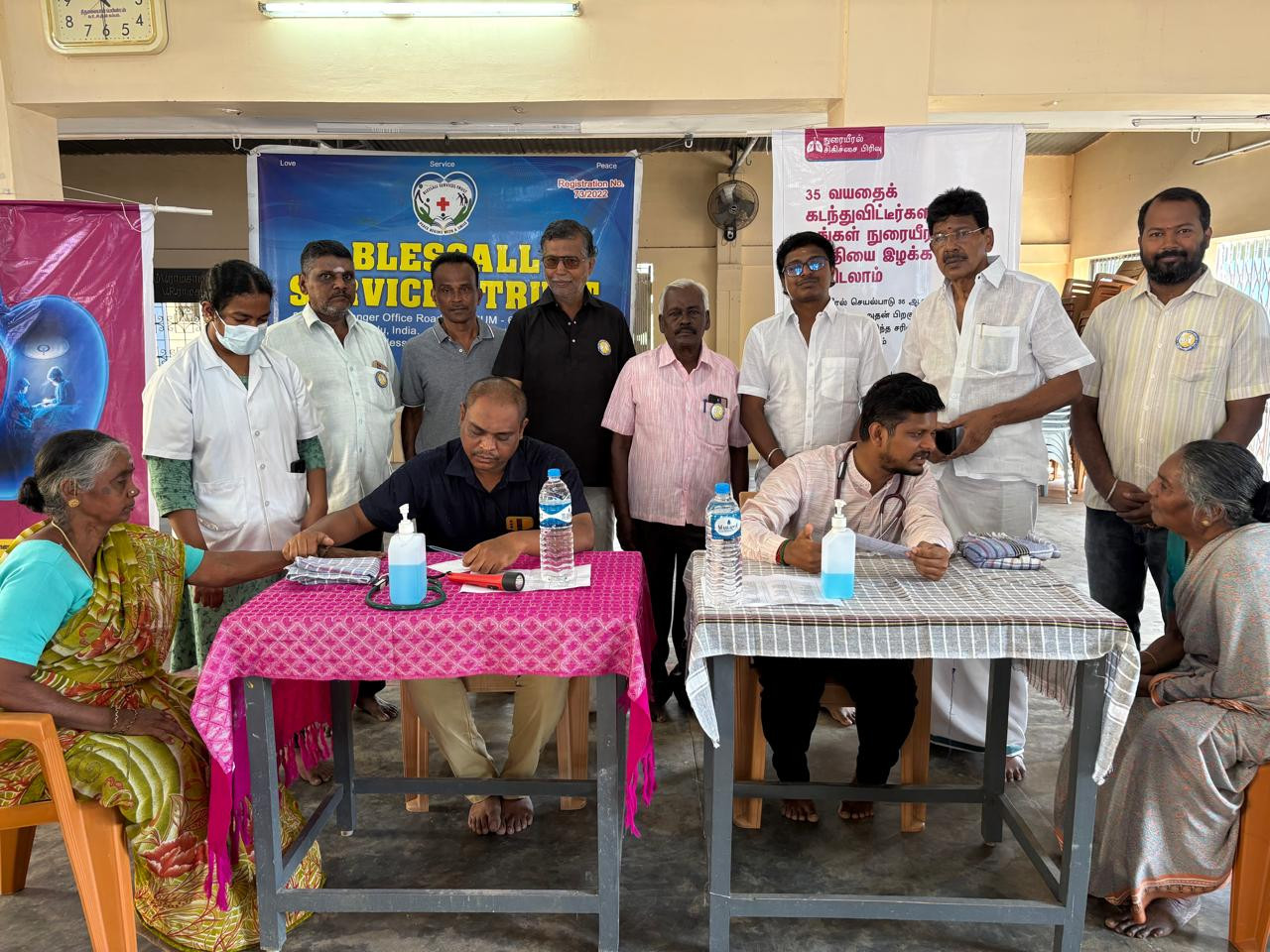 கம்பத்தில் நுரையீரல், வயிறு, குடல்  இலவச மருத்துவ முகாமால் மக்கள் மகிழ்ச்சி..