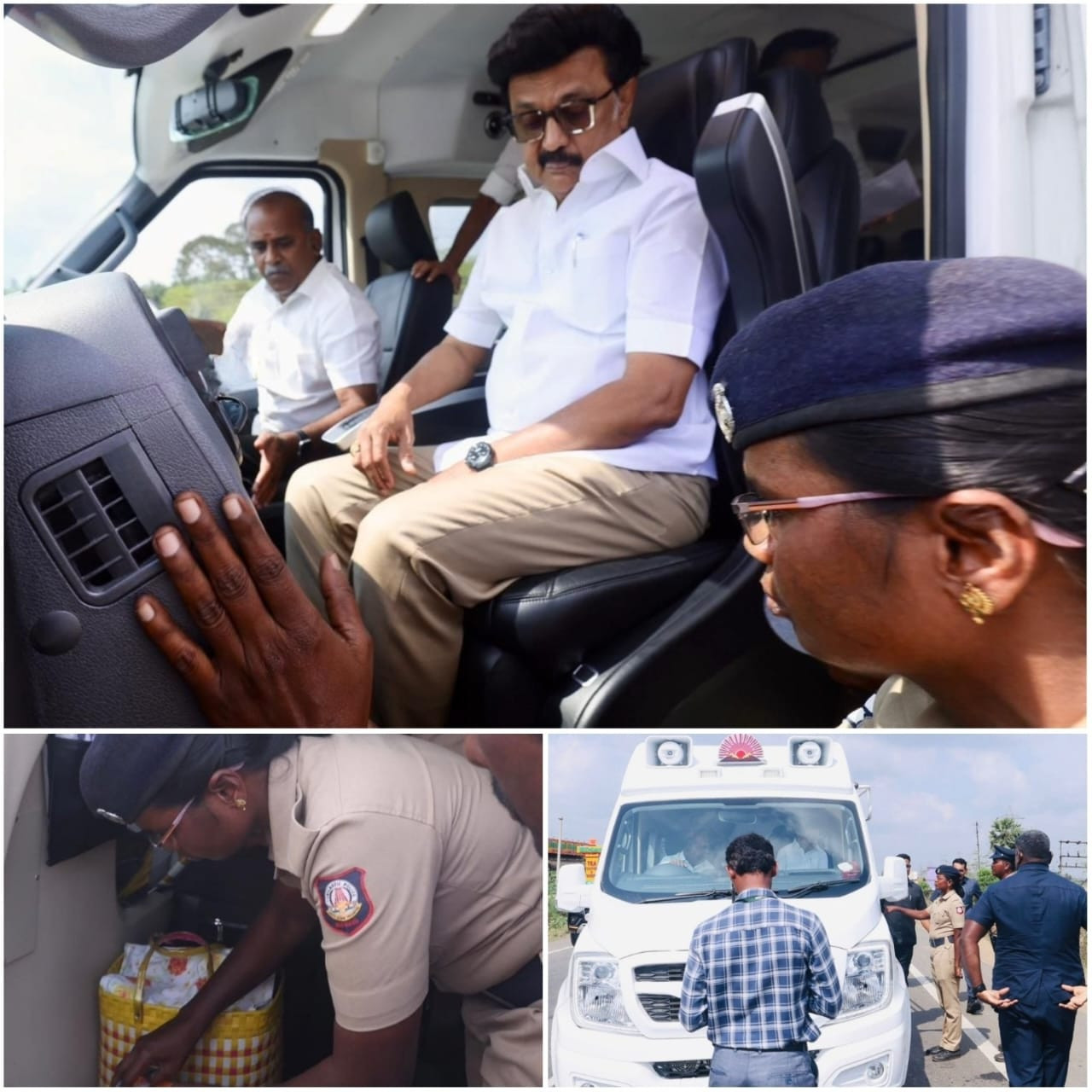 சூடுபிடிக்கும் அரசியல் களம்...! முதல்வர் வாகனத்தில் பறக்கும் படை...! அதிரடி சோதனை...!