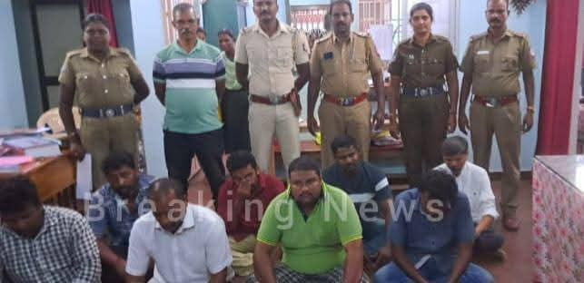 நிதி நிறுவன உரிமையாளரை மிரட்டி பணம் பறிக்க முயன்ற போலி நிருபர்கள் 8 பேர் கைது :
