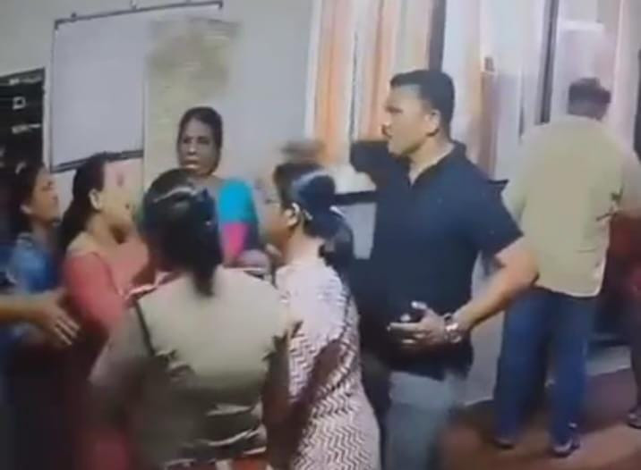 கர்ப்பிணி பெண்ணை தாக்கிய சம்பவம்  - C C T V காட்சி வெளியாகி அதிர்ச்சி  - விசாரணைக்கு கேரளா அரசு உத்தரவு  :