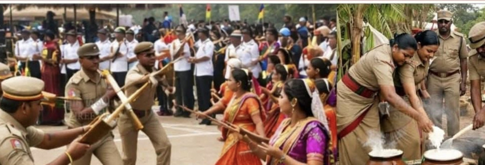 முதல்வர் கொண்டாடினால் திராவிட பொங்கல் ....!!!  போலீசார் கொண்டாடினால் பனிஷ்மென்ட் பொங்கலா....????