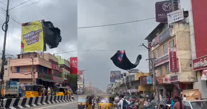 பலத்த காற்றினால் மிகப்பெரிய அசம்பாவிதம்....! மின்சாரம் துண்டிப்பு...! ஆவடியில் பரபரப்பு....! 