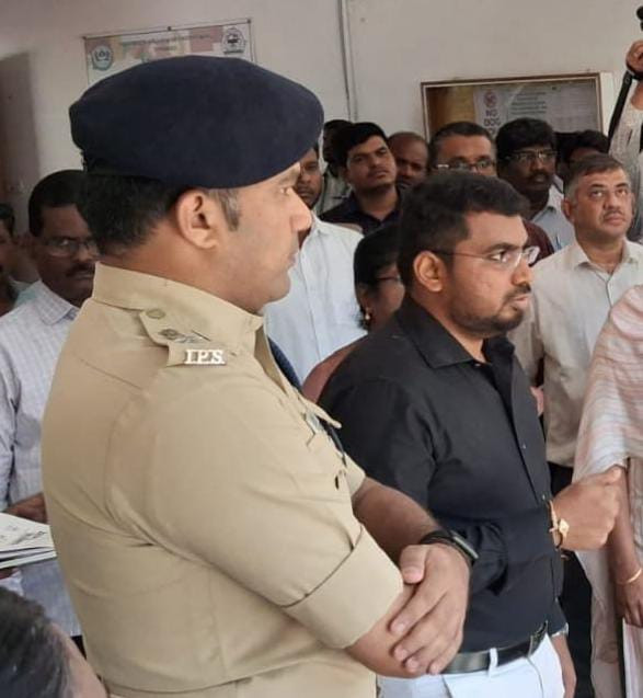 கலெக்டர், எஸ்பி...! வாக்கு எண்ணும் மையத்தில் அதிரடி ஆய்வு...!