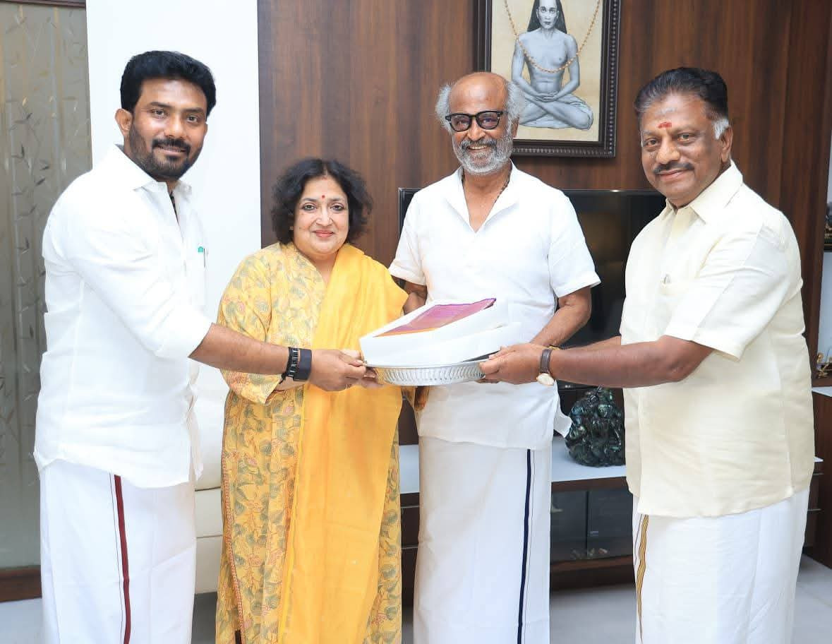 முன்னாள் முதல்வர்...! சூப்பர் ஸ்டார்...! முன்னாள் எம்பி திடீர் சந்திப்பு...!