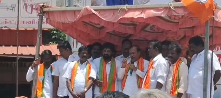 தாக்குதலுக்கு எதிராக பாஜக ஆர்ப்பாட்டம்..! ஹெச். ராஜா கண்டனம்..!