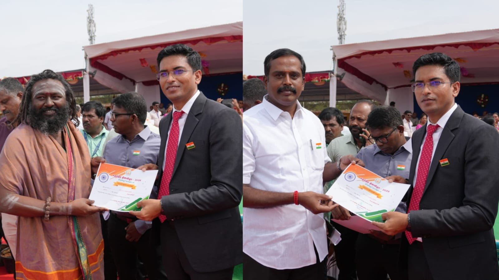 திருப்பூர் கோபுரம் பவுண்டேஷன் அறக்கட்டளையின் சேவையை பாராட்டி கலெக்டர் நற்சான்று....!!!